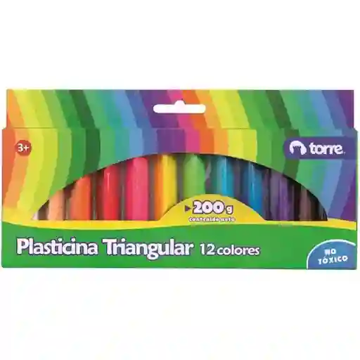 Plasticina Triangular 12 Unidades