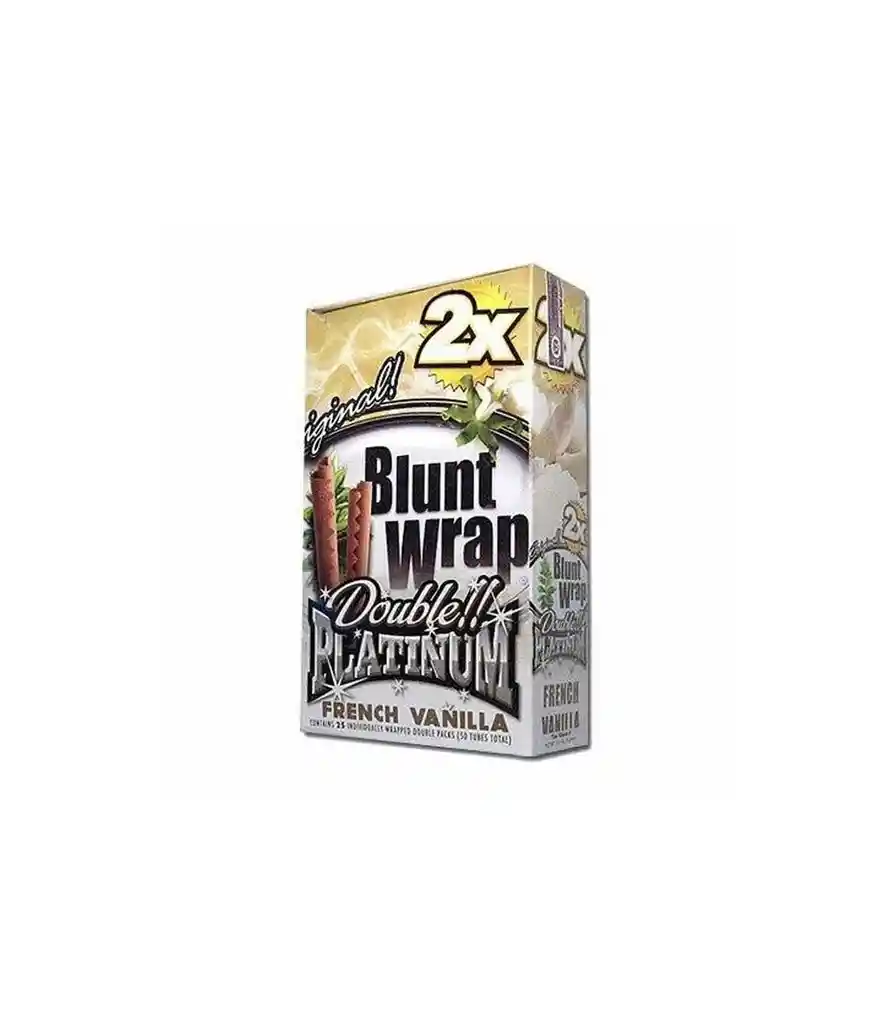 Display Blunt Wrap Hemp Platinum French Vanilla 25u