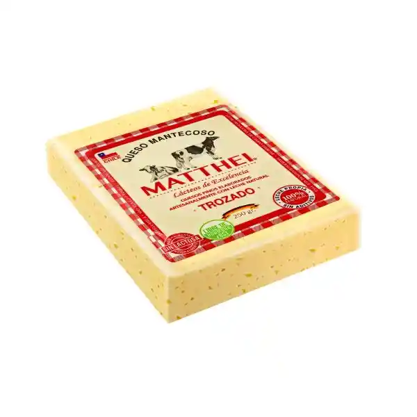 Queso Trozo 250 Gramos Matthei
