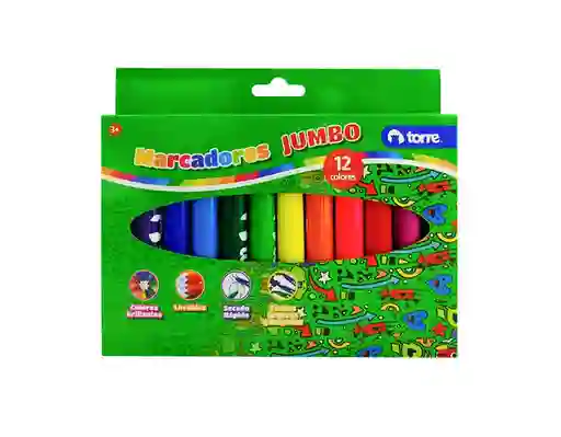 Marcadores Jumbo 12 Unidades