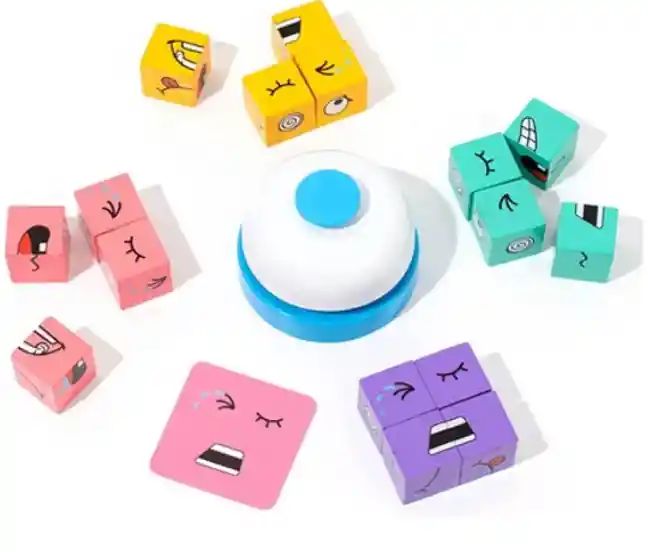 Juego De Expresión Cubo Cambia De Cara+campana