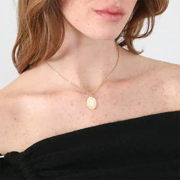 Collar Virgen Dorado Mujer Raindoor