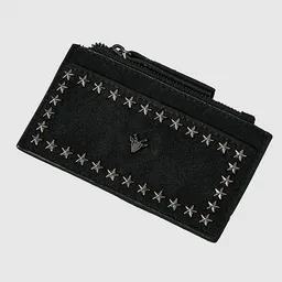 Billetera Negra Tachas Mujer Raindoor