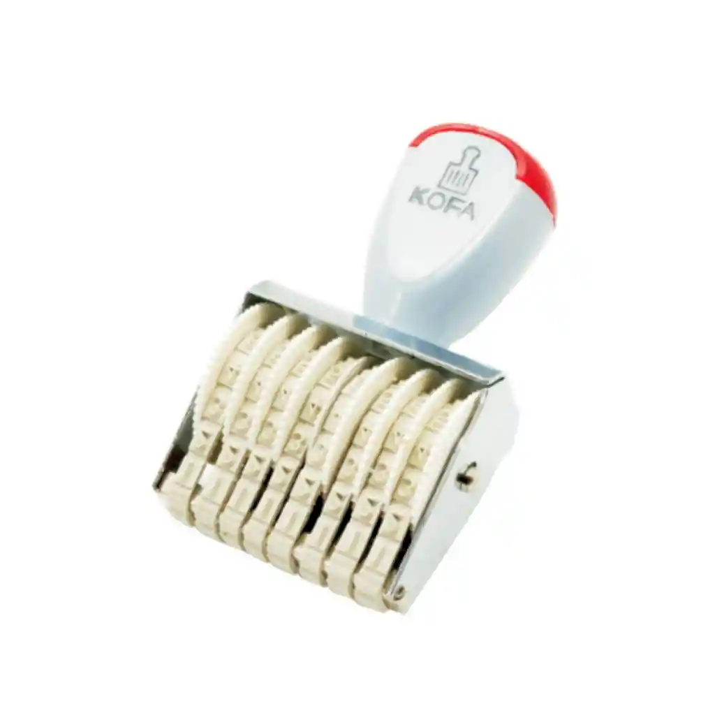 Timbre Numerador 8dig. 4mm