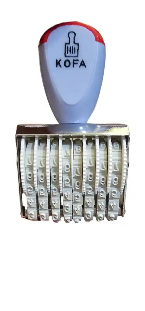 Timbre Numerador 8dig. 4mm