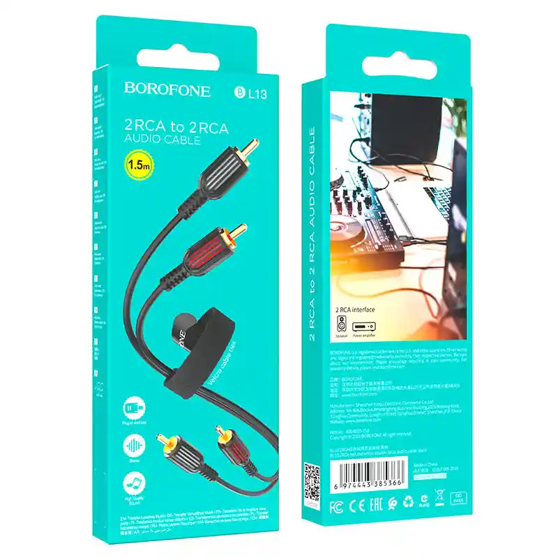 Cable De Audio Bl13 2xrca A 2xrca