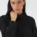 Sweater Cuello Tortuga Negro Xs Mujer Raindoor