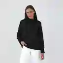 Sweater Cuello Tortuga Negro Xs Mujer Raindoor