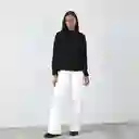 Sweater Cuello Tortuga Negro Xs Mujer Raindoor