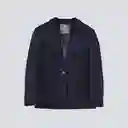 Blazer Azul Líneas Lúrex M Mujer Raindoor