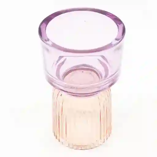 Portavela Vidrio Bicolor Bss