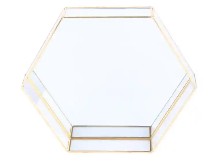 Bdja Espejo B Dorado Octag 30x30x5cm Sd
