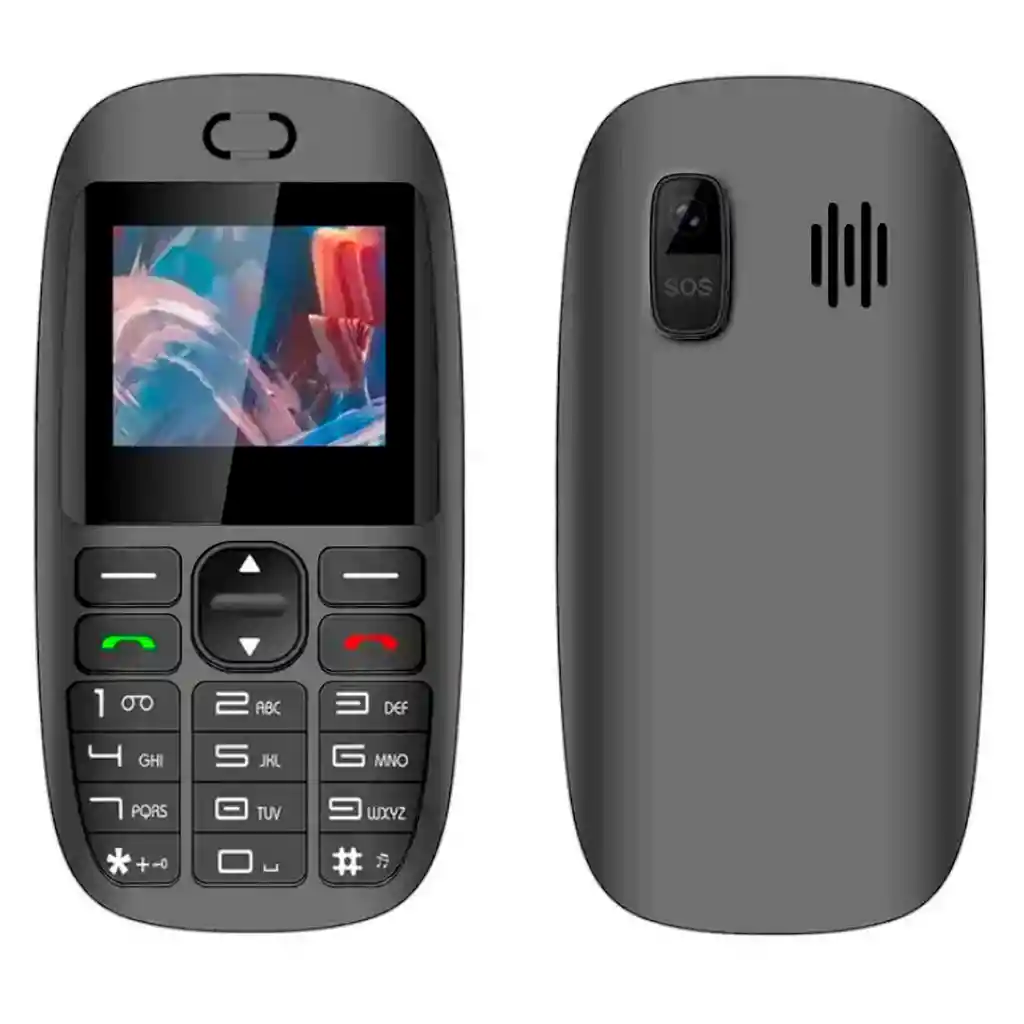 Teléfono Celular Senior 4g Negro Tecnolab