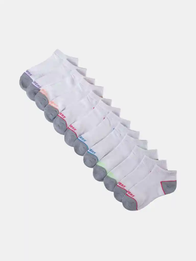 6pk Girls Low Cutwhite - Pink