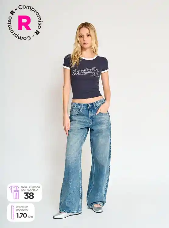 Jeans Moda Eceline Inx Cor P6 W25 Azuox 36