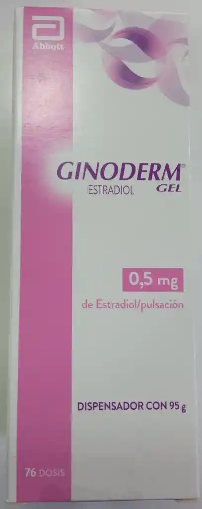 Ginoderm Gel Estradiol 0.5mg Pulsación 95g 76 Dosis