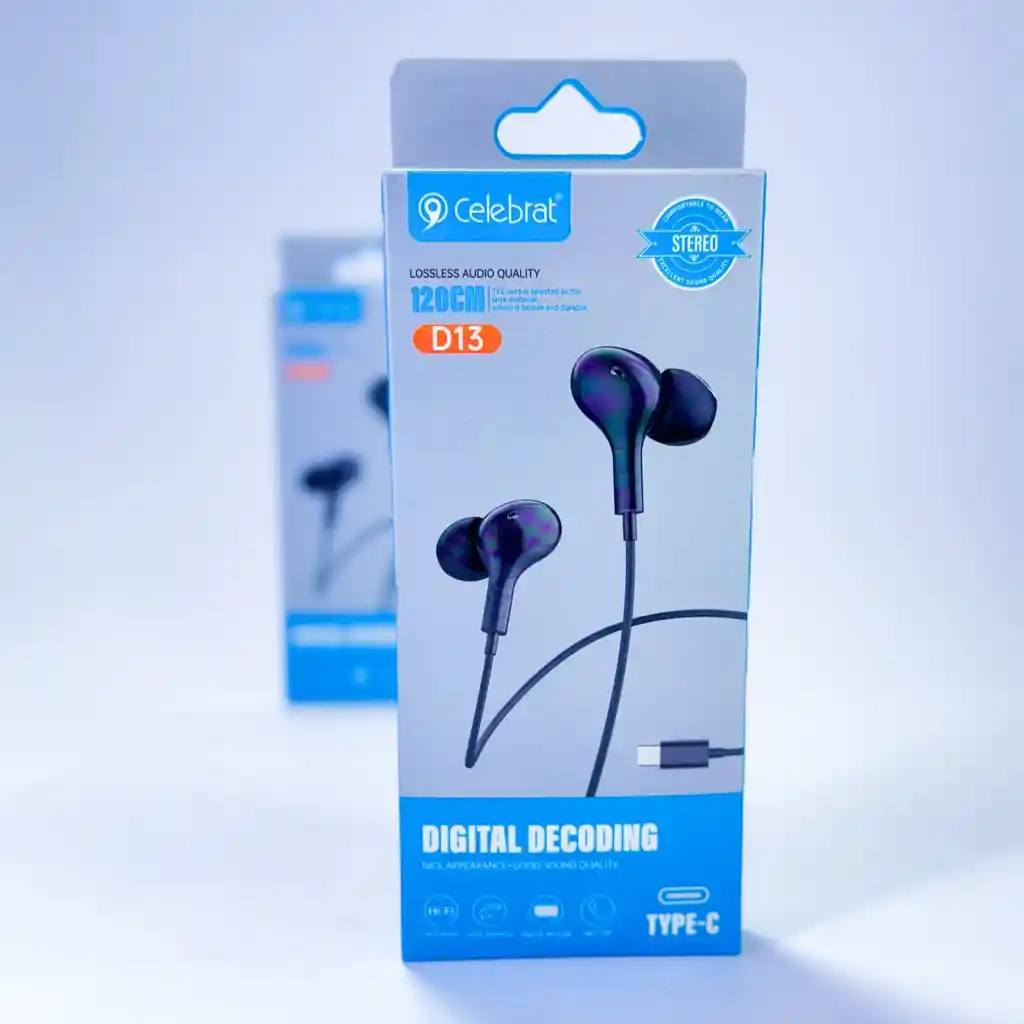 Audifonos Celebrat D13 Tipo C Blanco