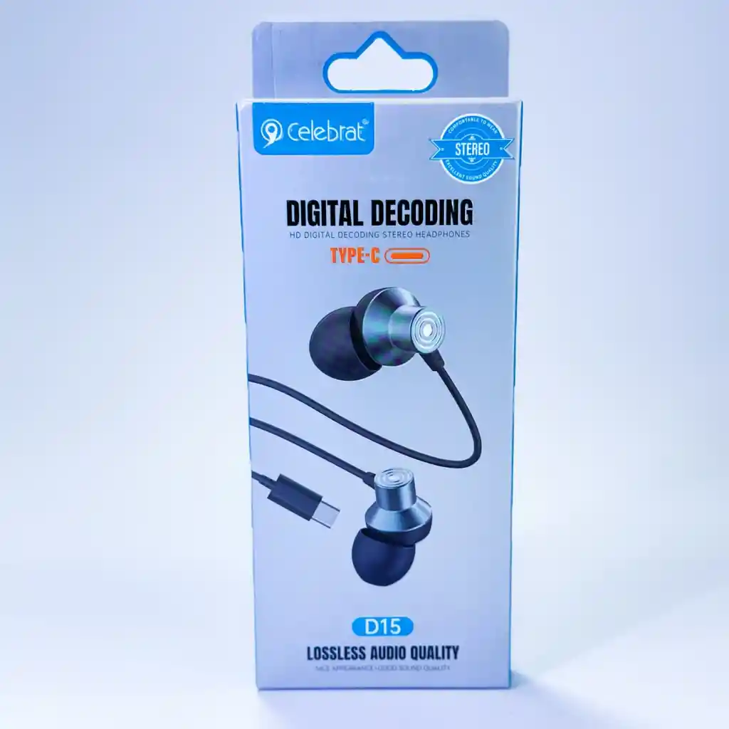 Audifonos Celebrat D15 Tipo C Rojo