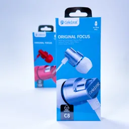 Audífonos Celebrat C8 Jack Rojo
