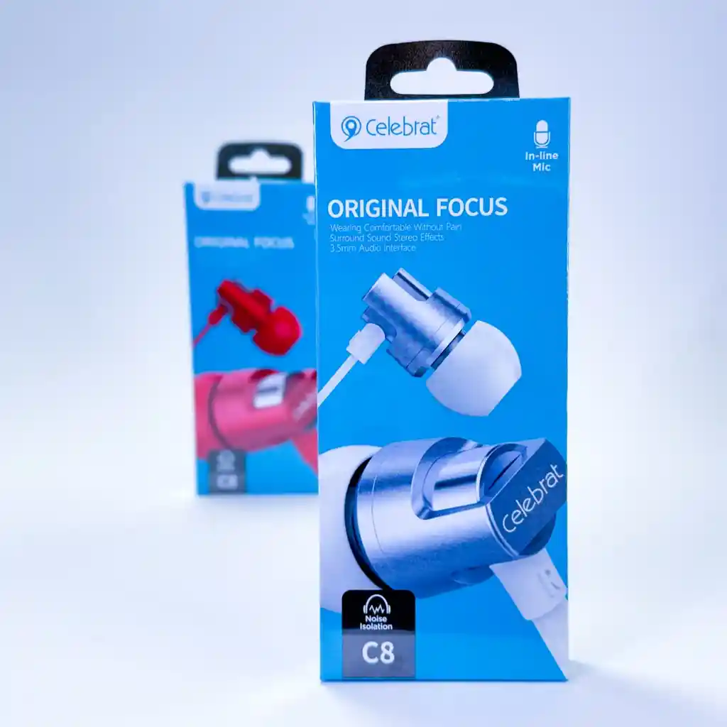 Audífonos Celebrat C8 Jack Gris