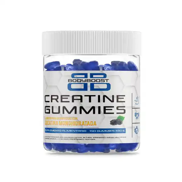 Gomitas De Creatina Blue Raspberry (150u) Bodyboost