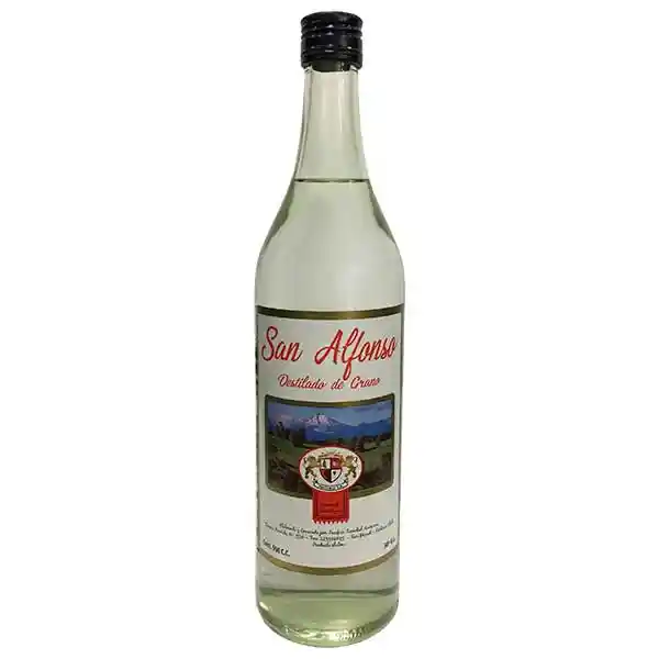 Aguardiente San Alfonso Destilado De Grano 900cc