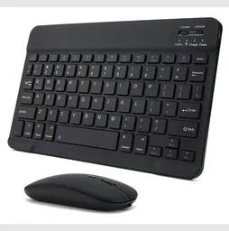 Kit De Teclado Y Mouse Bluetooth 10 Pulgadas Negro