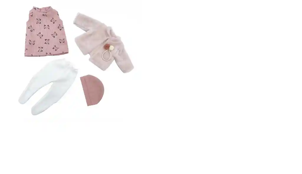 Ropa Bebe Reborn Rosa Gatitos