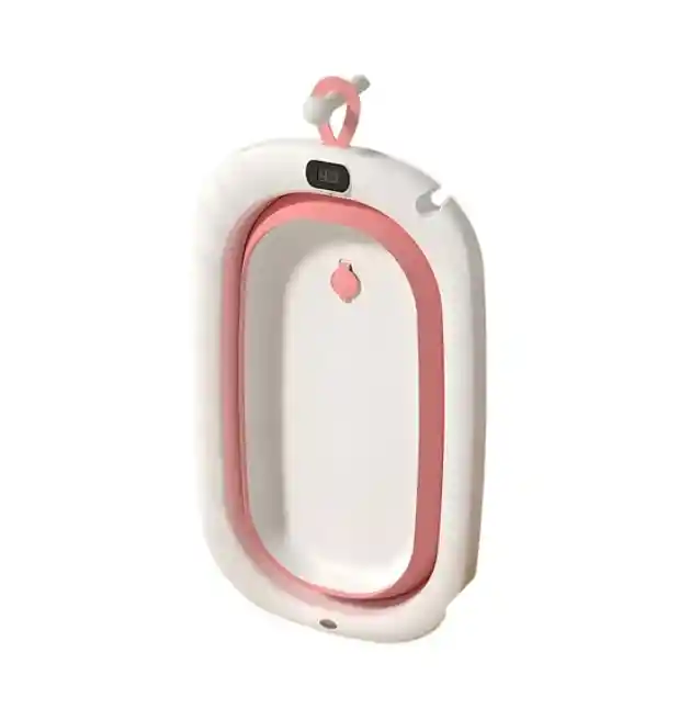 Bañera Plegable Bebe Con Termómetro + Accesorios
