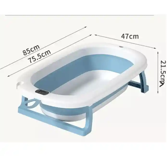 Bañera Plegable Bebe Con Termómetro + Accesorios