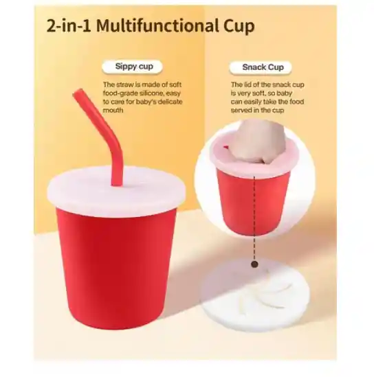 Juego De Cubiertos Con Babero De Silicona Antideslizante