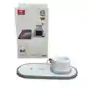 Cargador 3 En 1 Evotec Para Iphone Apple Watch Audifonos