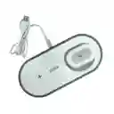 Cargador 3 En 1 Evotec Para Iphone Apple Watch Audifonos