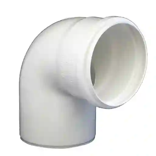 Codo Pvc Sanitario 110x87.5° Blanco Con Goma