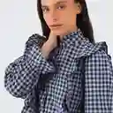 Blusa Vichy Vuelos Gris Xxs Mujer Raindoor