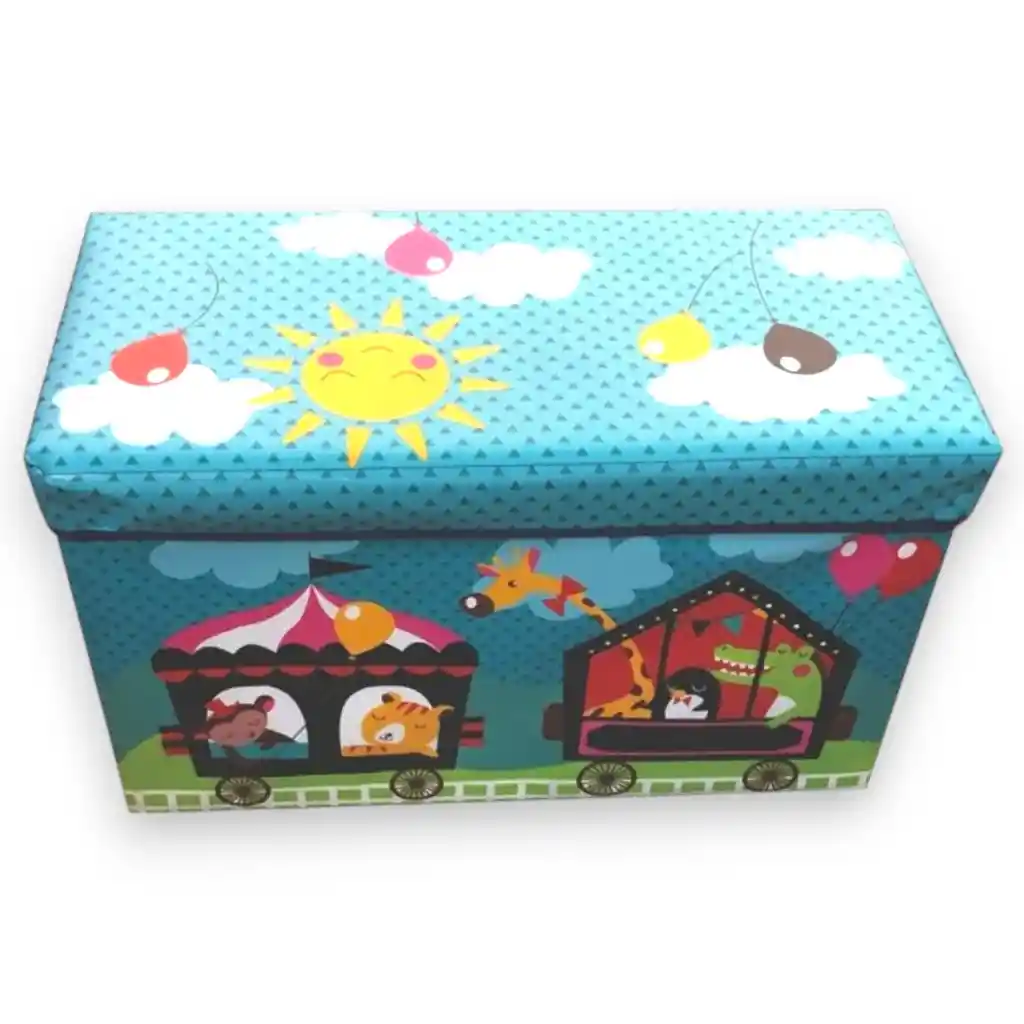 Baul Caja Organizadora Tren Zoo