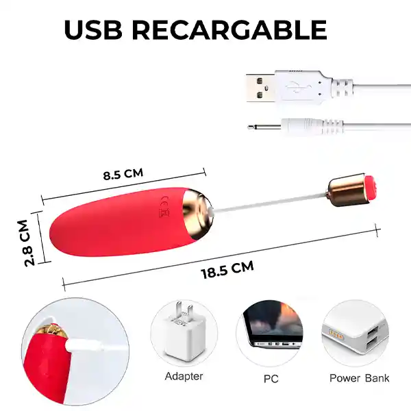 Vibrador Con Control Remoto Inalámbrico