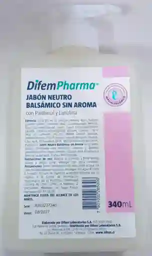 Jabon Neutro Balsamico Sin Aroma X 340 Ml