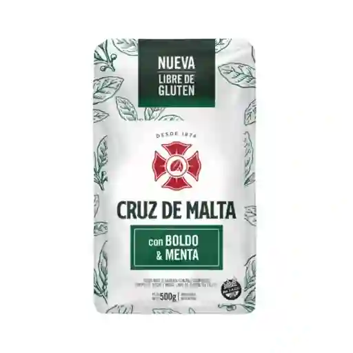 Yerba Mate Cruz De Malta Con Menta Y Boldo 500 Grs