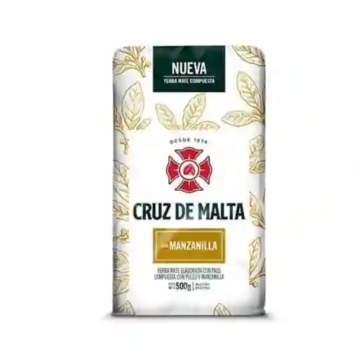Yerba Mate Cruz De Malta Con Manzanilla 500 Grs