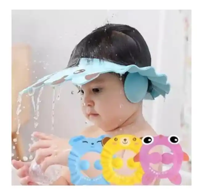 Visera De Baño Bebe Vicera Ducha Goma Eva Gorro De Baño