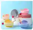 Bowl Con Cuchara De Silicona Para Bebé