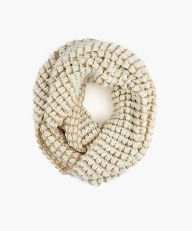 Bufanda Loop Textura Blanco