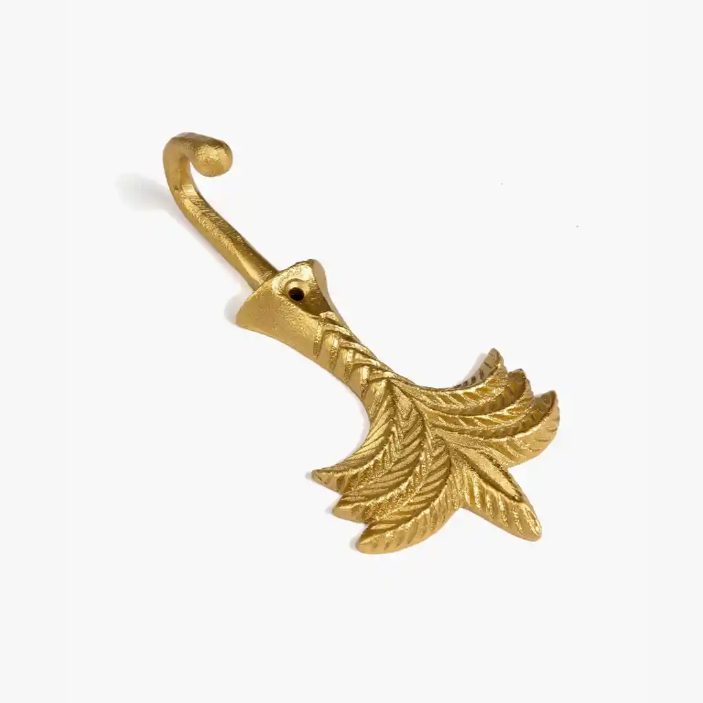 Perchero Boho Palmera Dorado