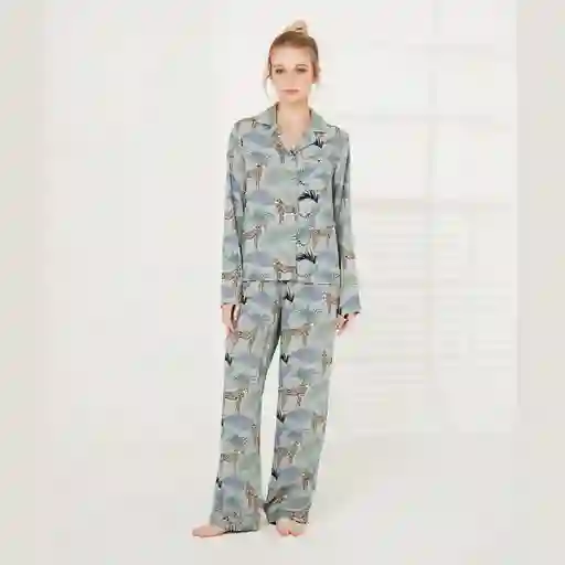 Pijama Dreamy Selva Tigres M Celeste