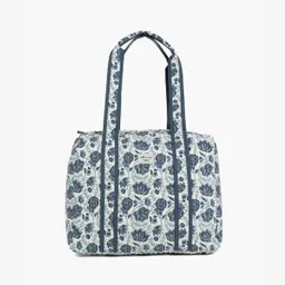 Bolso Canvas Estampado Azul