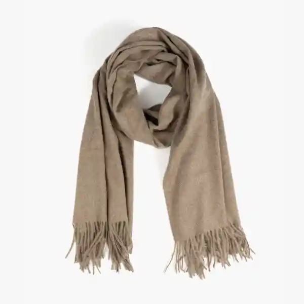 Maxi Bufanda Flecos Beige
