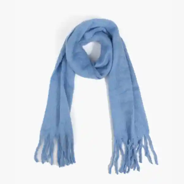 Maxi Bufanda Unicolor Celeste