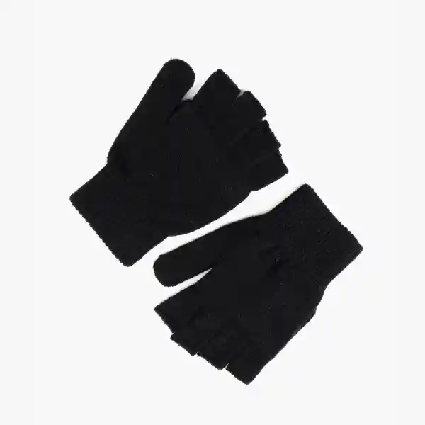 Guantes Mitones Negro