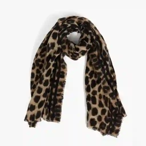 Maxi Bufanda Animal Print Café
